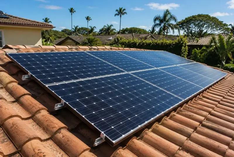 Installation de panneaux solaires aux Aires